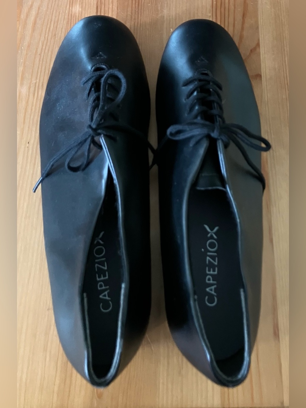 NEW w/out Box Capezio Men’s Tap Shoes US Size 11M Black Leather lace up # 63356